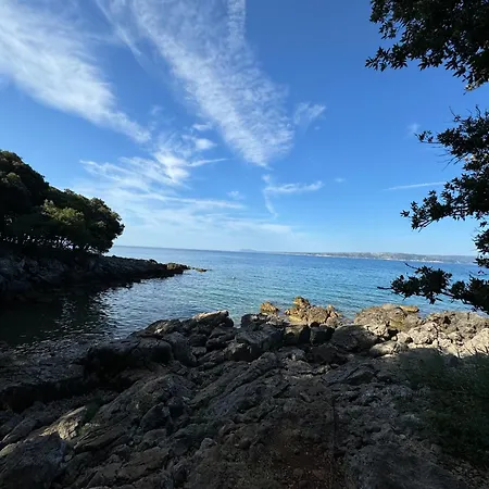 Mit Blick Auf Und Grossem Balkon * Krk Town